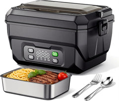 Cordless Electric Lunch Box, Self-Heating Food Warmer 1.5L, BPA Free